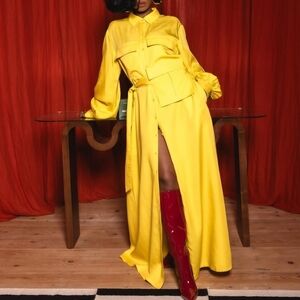 The Drop Women's Passion Fruit Maxi Dress with Utility Belt by @takkunda